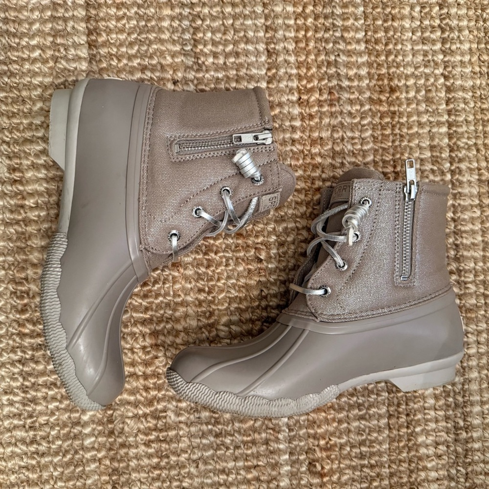 Sperry Saltwater Sparkle Dove Boots